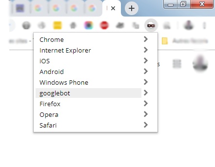 simuler user agent