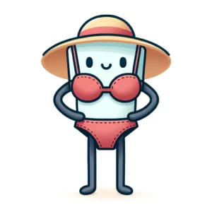 deux pieces portant un chapeau